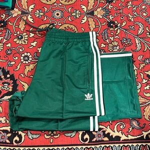 Women’s Adidas Track pants, emerald green, worn once excellent condition